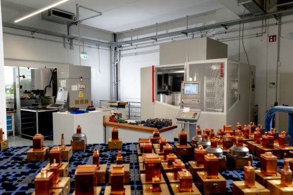 Blick über gefertigte Teile